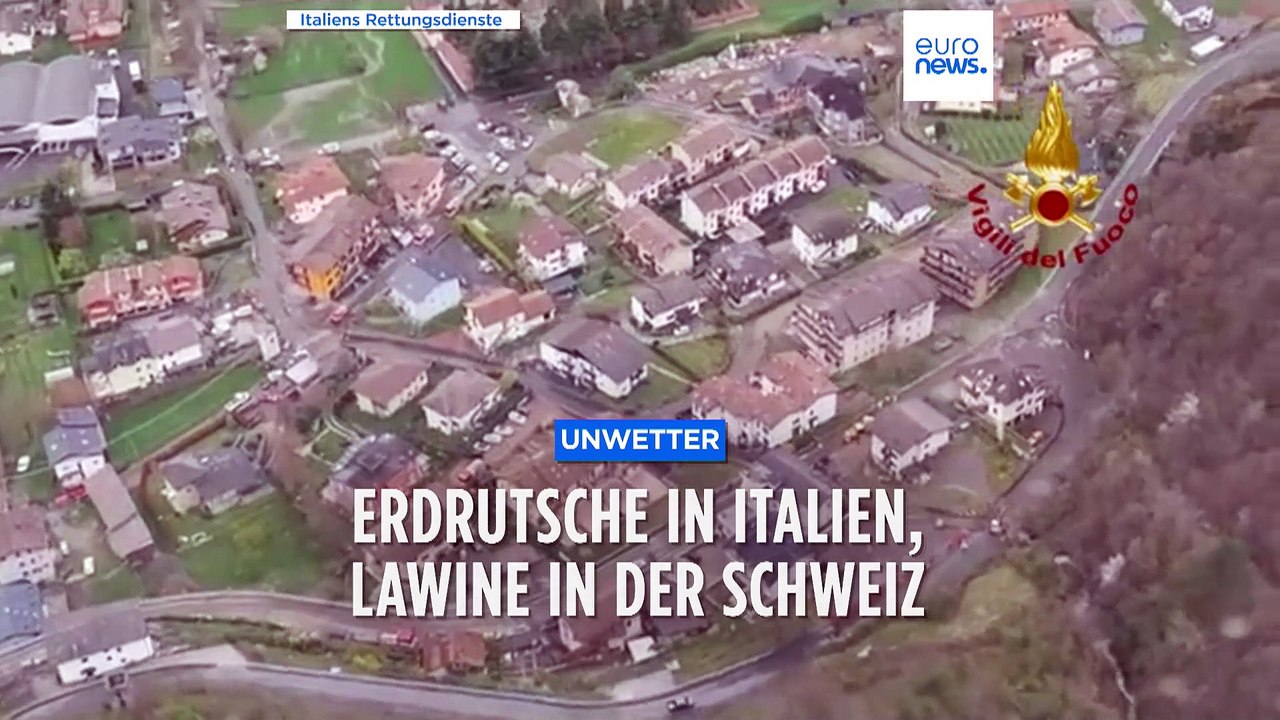 Erdrutsche in Italien - Lawine mit 3 Toten in Zermatt in der Schweiz