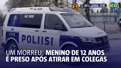 Menino de 12 anos mata colega de classe e fere dois com arma de fogo na Finlândia