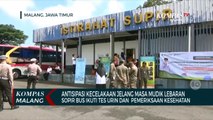 Antisipasi Kecelakaan di Masa Mudik Lebaran, Sopir Bus Jalani Pemeriksaan Kesehatan dan Tes Urin