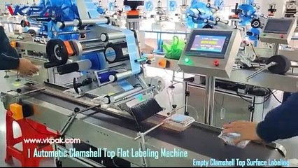 Machine à étiqueter automatique pour coques plates, machine à étiqueter sur un seul côté