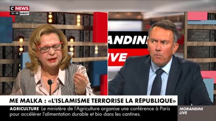 Descargar video: Nadia Bey provoque la colère de Jean-Marc Morandini en affirmant que le proviseur menacé par les islamistes à Paris, ce n'est 