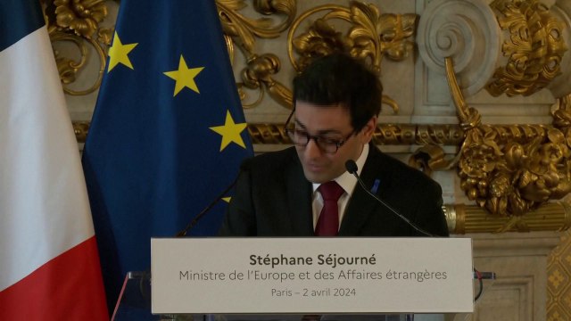 Guerre en Ukraine: Stéphane Séjourné annonce que la France proposera prochainement un régime de sanctions dédié à ceux qui soutiennent les entreprises de désinformation