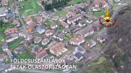 A felhőszakadás földcsuszamlásokat okozott Észak-Olaszországban