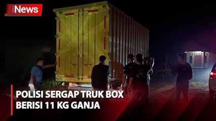 Berkedok Bawa Alkes, Polisi Sergap Truk Box Berisi 11 Kg Ganja di Lampung