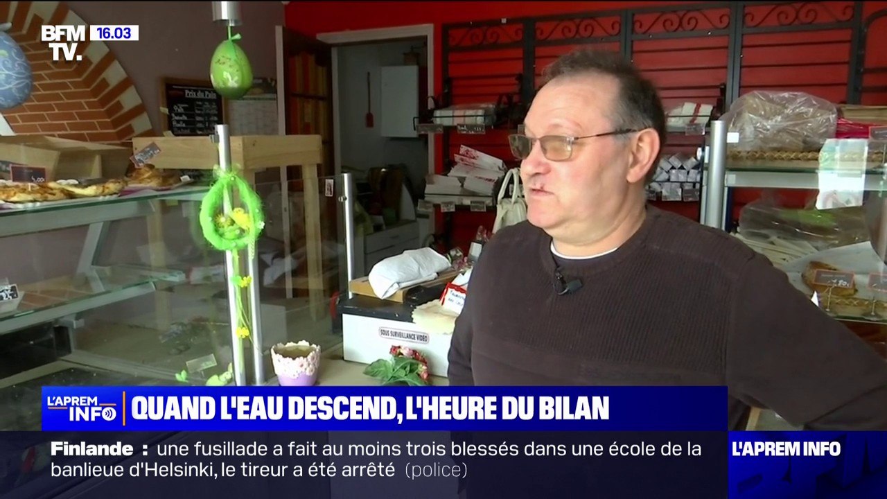 Crues: "Toute une carrière qui part dans l'eau", déplore un boulanger de Buxeuil, dans la Vienne