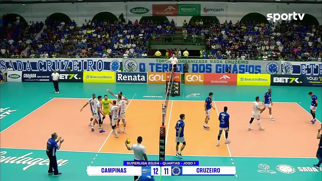 CAMPINAS 3 X 0 CRUZEIRO - MELHORES MOMENTOS - SUPERLIGA DE VÔLEI MASCULINO