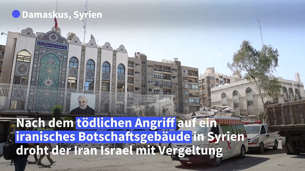 Angriff auf iranisches Konsulat in Damaskus: EU ruft zur Mäßigung auf