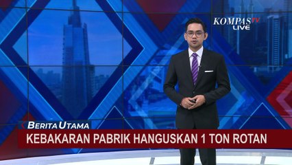Pabrik Rotan di Desa Cangkring Cirebon Hangus Terbakar