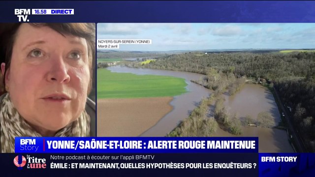 Crue dans l'Yonne: la maire de Noyers-sur-Serein espère fortement que sa commune soit placée en état de catastrophe naturelle