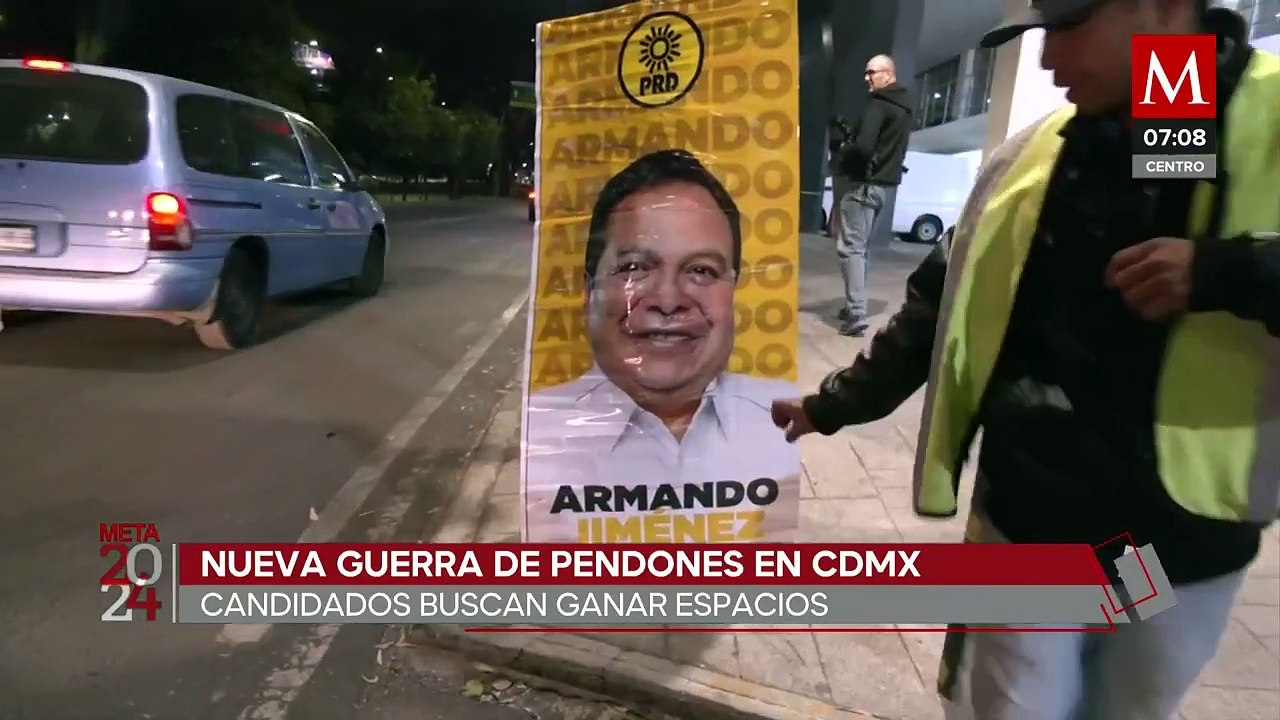 Guerra de pendones en la CdMx, candidatos buscan aprovechar cualquier espacio