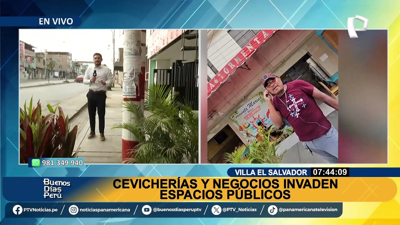 Cevicherías se apoderan de veredas en VES: pizarras, adornos y macetas obstaculizan a peatones