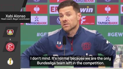 Alonso embracing Leverkusen's DFB-Pokal favourites tag