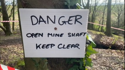 A sink hole has opened up at Birley Golf Course