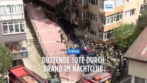 Dramatisches Feuer im Nachtclub: Mindestens 29 Tote in Istanbul