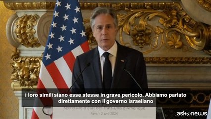Blinken: a Gaza l'imperativo assoluto ? proteggere vite innocenti