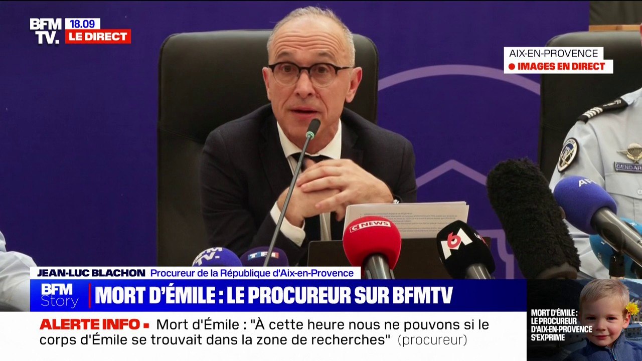 Mort d'Émile: "La promeneuse a découvert ces ossements [...] sur un chemin qu'elle se souvient avoir avoir arpenté plus d'un mois avant", précise le procureur de la République d'Aix-en-Provence, Jean-Luc Blachon