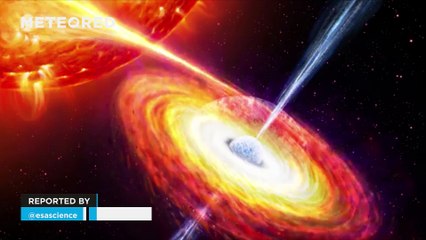The ESA detects giant explosions powering jets of neutron stars