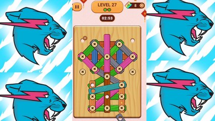 Wood nuts and bolts puzzle level 27