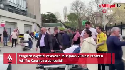 İstanbul'daki yangın faciasında yaşamını yitiren kişilerin kimlikleri belli oluyor