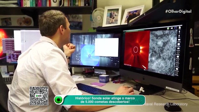 Histórico! Sonda solar atinge o marco de 5.000 cometas descobertos!