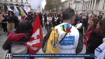 MANIFESTATIONS / Enseignants et motards en colère mais pas pour les mêmes raisons