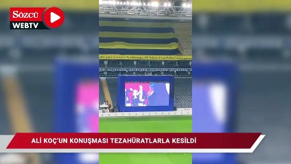 Ali Koç’un konuşması tezahüratlarla kesildi