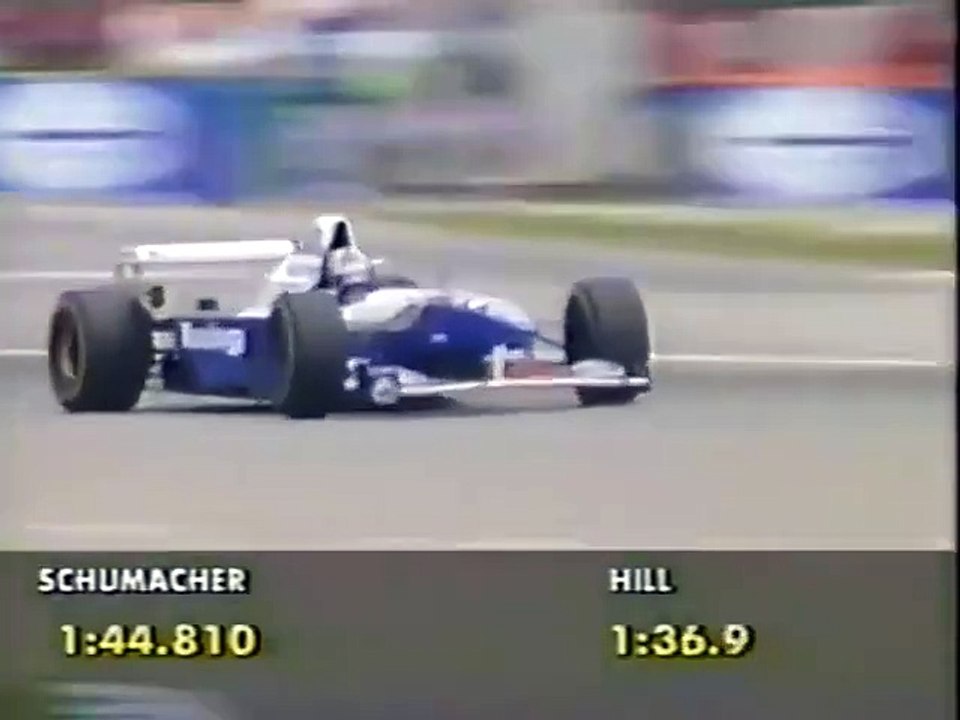 F1 – Damon Hill (Williams Renault V10) laps in qualifying – Germany 1995