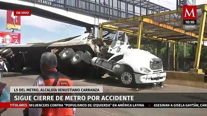 Se confirma la muerte del conductor del tráiler que volcó en la L5; siguen trabajos por el accidente