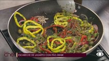 Escabeceh de lagarto com pão sírio | Band Receitas