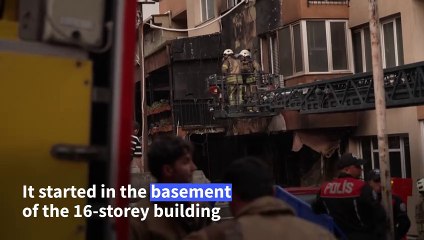 Fire tears through Istanbul apartment block, killing 29