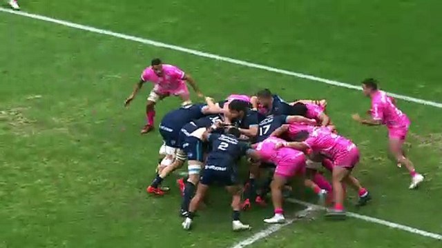 TOP 14 - Essai de Christopher TOLOFUA (MHR) - Montpellier Hérault Rugby - Stade Français Paris