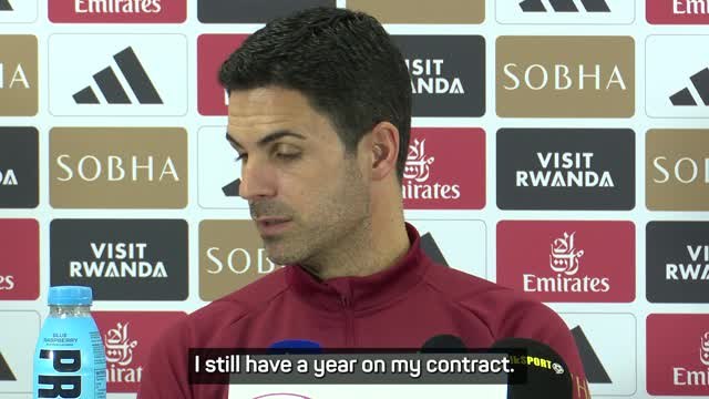 Arteta 'happy' at Arsenal despite links away from the club