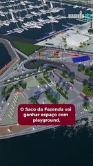 Saco da Fazenda vai ganhar espaço com playground, quadra de padel e áreas verdes