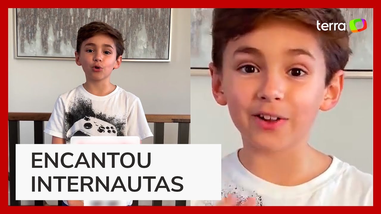 Menino viraliza ao ensinar expressões cearenses em inglês