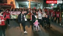 Başkentte binlerce vatandaş Filistin için yürüdü