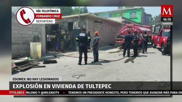 Reportan explosión en una vivienda en Tultepec, Edomex, por presunta pirotecnia