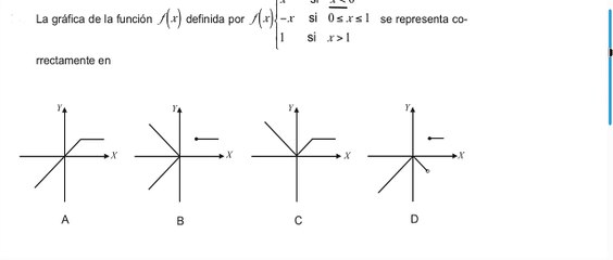 funcion definida a trozos examen de admision