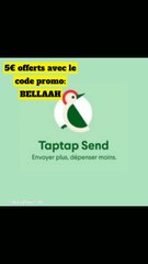 Code promo Taptap send  5€ de bonus offerts