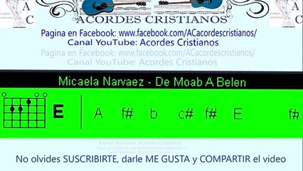 De Moab a Belen - Micaela Narvaez Acordes Guitarra