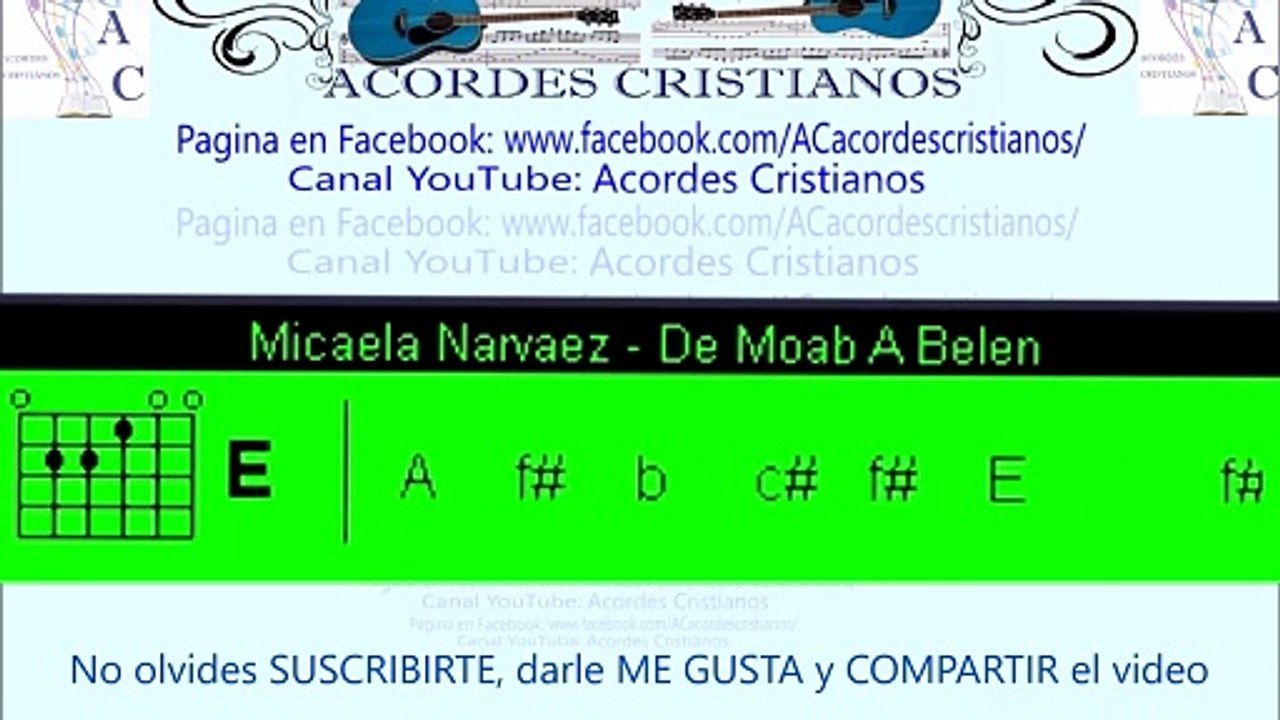 De Moab a Belen - Micaela Narvaez Acordes Guitarra