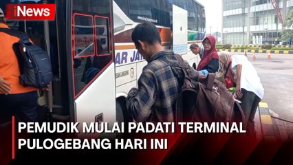 H-7 Hari Raya Idul Fitri, Begini Suasana Pemudik di Terminal Pulogebang
