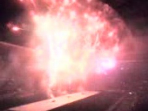 Feu d' artifices pour les 10 ans du Stade de France