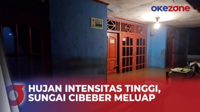 Sungai Cibeber Meluap, Permukiman di Kampung Kebon Kopi Bogor Terendam Banjir