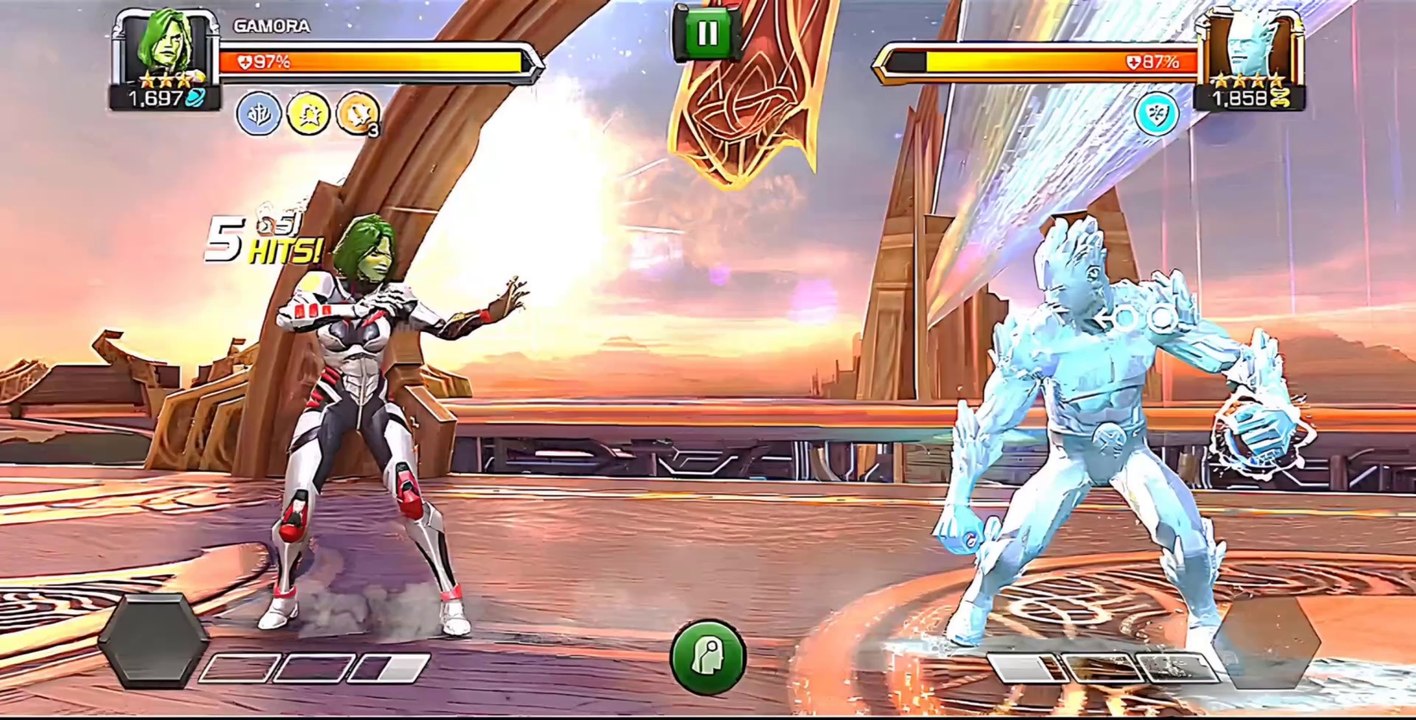 Gamora Vs iceman Fighting video 
