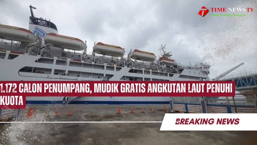 1.172 Calon Penumpang, Mudik Gratis Angkutan Laut Penuhi Kuota