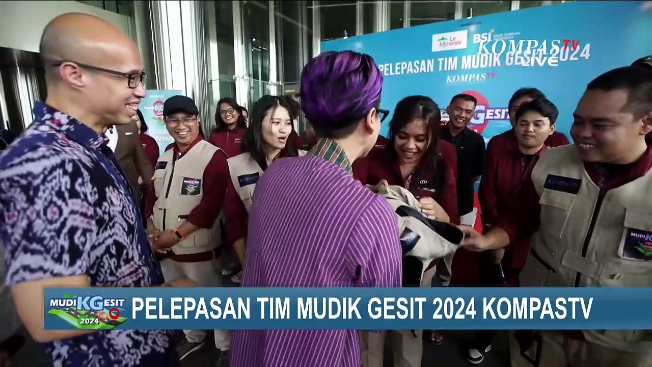 Pelepasan Tim Mudik Gesit 2024 KompasTV, Menhub Budi Karya Sumadi: Jaga Kesehatan