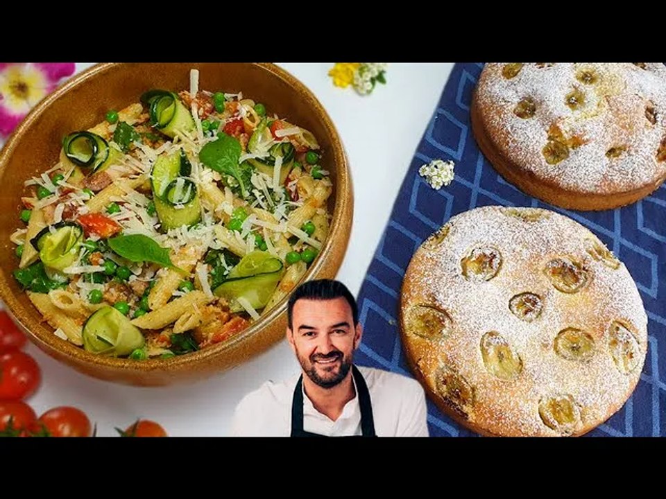 Tous en cuisine #28 : Je teste le banana cake et la salade de pâtes au pesto rosso de Cyril Lignac ! (Exclusivité Dailymotion)