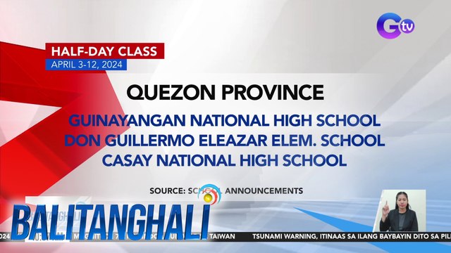 Ilang face-to-face classes, kanselado pa rin dahil sa matinding init | BT