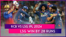 RCB vs LSG IPL 2024 Stat Highlights: Lucknow Super Giants Secure Second Consecutive Victory