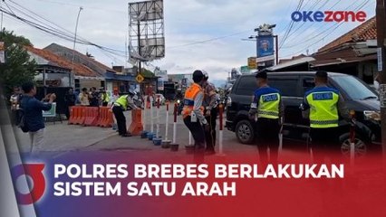 Polres Brebes Mulai Berlakukan Sistem Satu Arah di Jalan Lingkar Ketanggungan